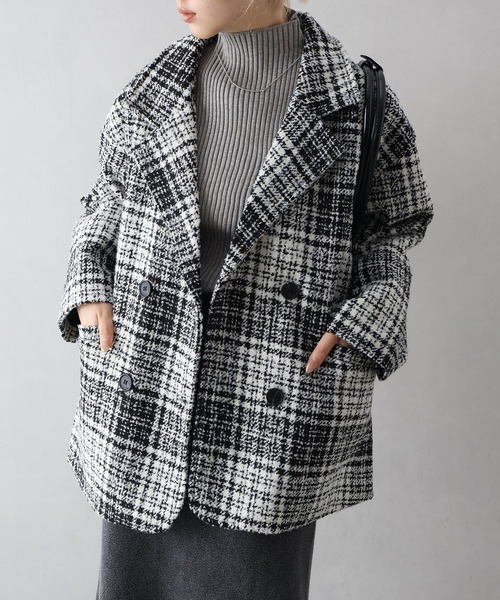 セール】ブークレチェックビッグジャケット（その他アウター）｜SpRay