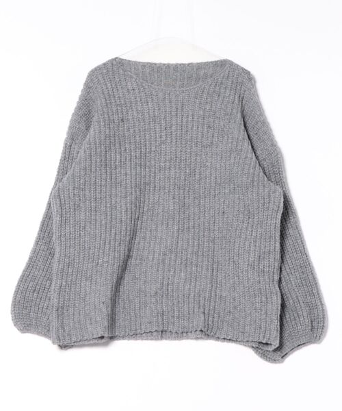 H.TOKYO(エイチトウキョウ)の「ゆったりシルエット チュニックニット(ニット/セーター・レディース・ライトグレー/ブラック/ライトブルー・FREE)」の19枚目の写真