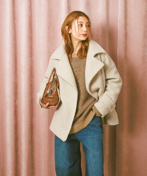 BAYFLOW（ベイフロー）の「[軽い着心地]ウーリーライダースコート