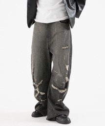 FTW | CHECK DAMAGE PANTS(デニムパンツ)