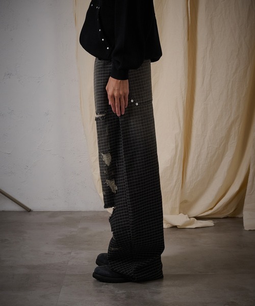 FTW（エフティダブリュー）の「CHECK DAMAGE PANTS（デニムパンツ・レディース・ブラック・SMALL/MEDIUM/LARGE）」の16枚目の写真