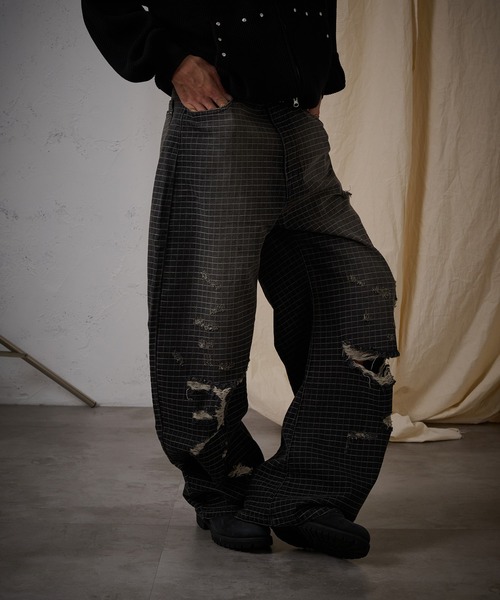 FTW（エフティダブリュー）の「CHECK DAMAGE PANTS（デニムパンツ・レディース・ブラック・SMALL/MEDIUM/LARGE）」の15枚目の写真