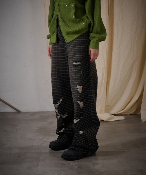 FTW（エフティダブリュー）の「CHECK DAMAGE PANTS（デニムパンツ・レディース・ブラック・SMALL/MEDIUM/LARGE）」の7枚目の写真