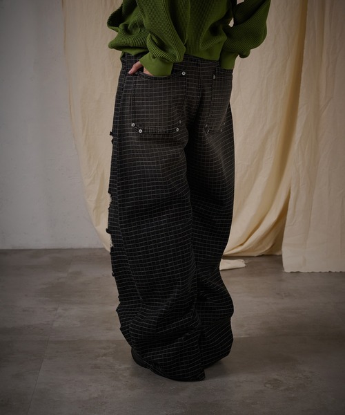 FTW（エフティダブリュー）の「CHECK DAMAGE PANTS（デニムパンツ・レディース・ブラック・SMALL/MEDIUM/LARGE）」の11枚目の写真