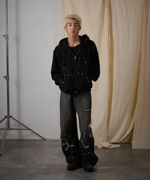 FTW（エフティダブリュー）の「CHECK DAMAGE PANTS（デニムパンツ・レディース・ブラック・SMALL/MEDIUM/LARGE）」の5枚目の写真