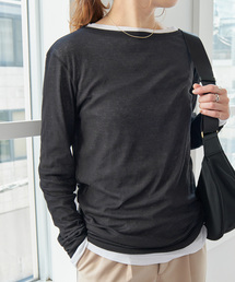 Spick & Span（スピックアンドスパン）の「《追加2》シアーボートネックプルオーバー（Tシャツ/カットソー）」
