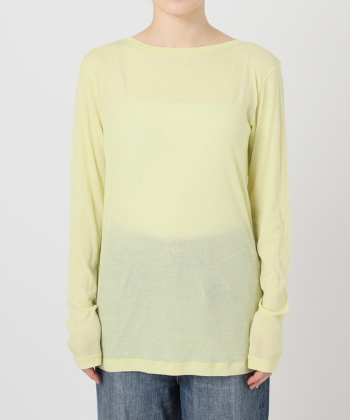 追加2》シアーボートネックプルオーバー（Tシャツ/カットソー