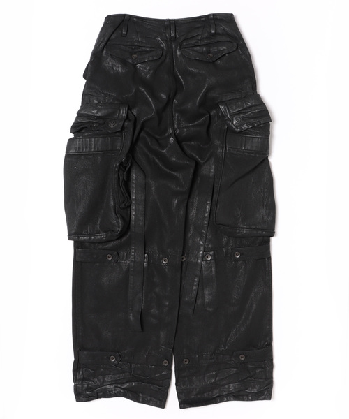 JULIUSガスマスクカーゴパンツ 25ss 899PAM2-C 試着のみ JULIUS 10SS ガスマスク カーゴパンツ チャコール