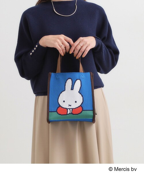 SHOO・LA・RUE（シューラルー）の「【ミッフィー】ニッティングトート（トートバッグ・レディース・イエロー系その他/レッド系1/グリーン/ダークブラウン・00）」の2枚目の写真