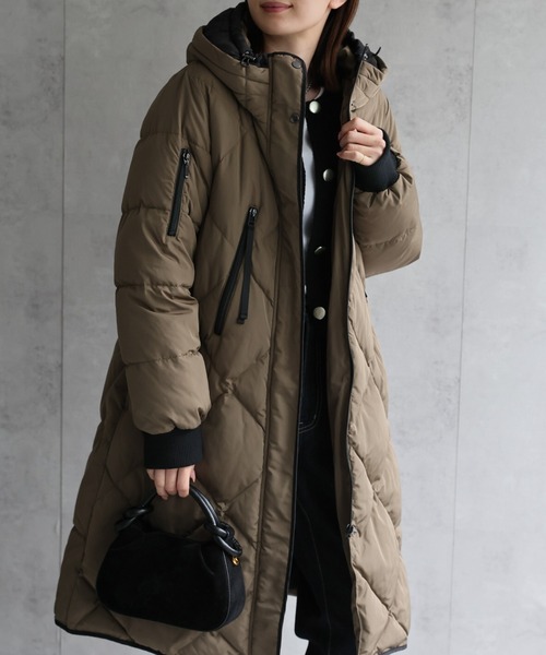 セール】＜sakishimatokyo premium＞配色使い キルティングダウン