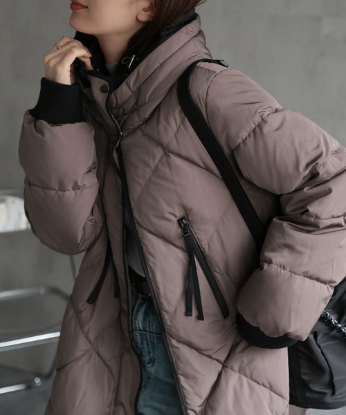 セール】＜sakishimatokyo premium＞配色使い キルティングダウン