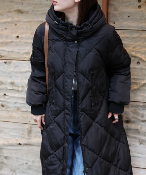 セール】＜sakishimatokyo premium＞配色使い キルティングダウン