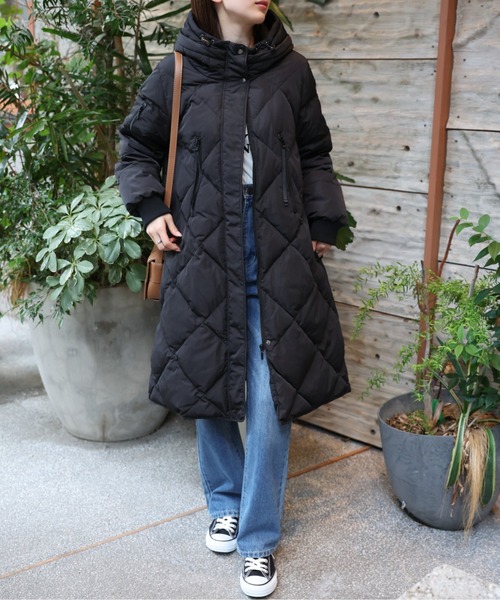 セール】＜sakishimatokyo premium＞配色使い キルティングダウン