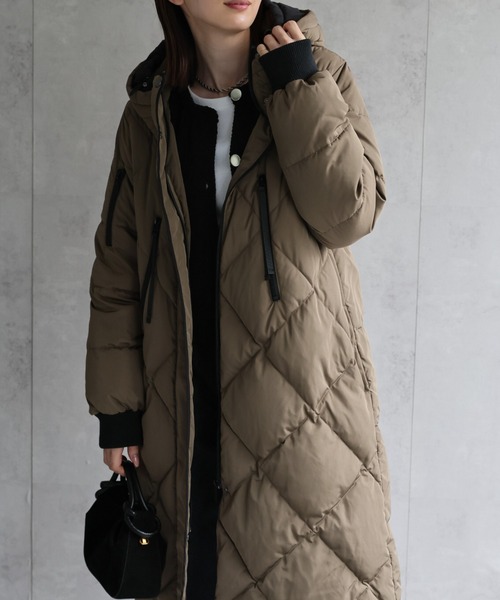 セール】＜sakishimatokyo premium＞配色使い キルティングダウン