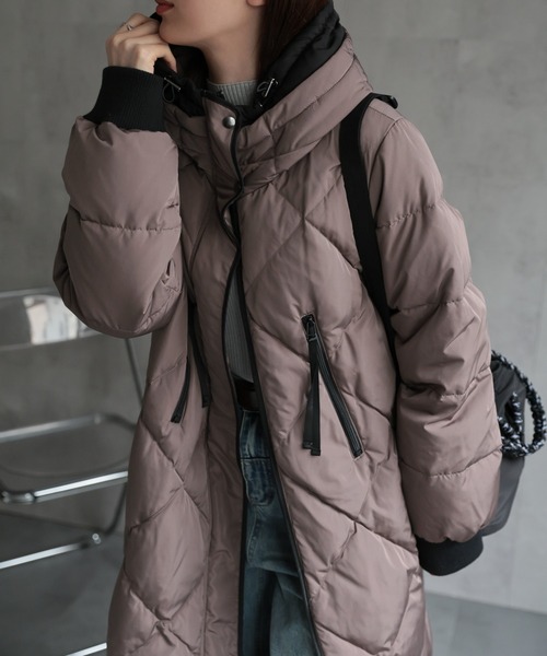 セール】＜sakishimatokyo premium＞配色使い キルティングダウン