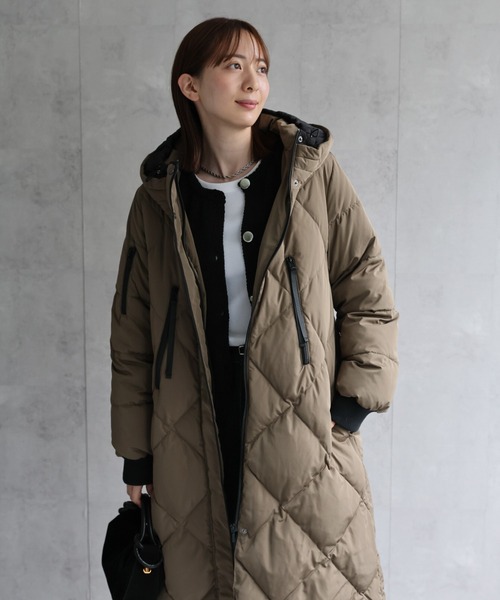 セール】＜sakishimatokyo premium＞配色使い キルティングダウン