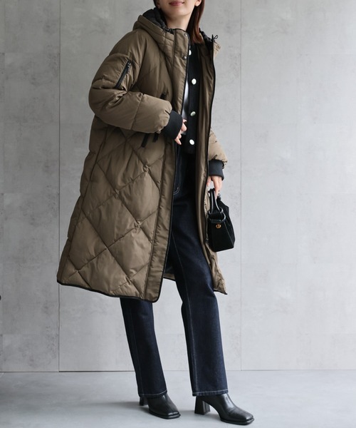 セール】＜sakishimatokyo premium＞配色使い キルティングダウン