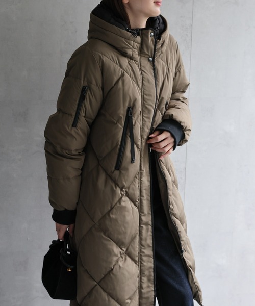 セール】＜sakishimatokyo premium＞配色使い キルティングダウン