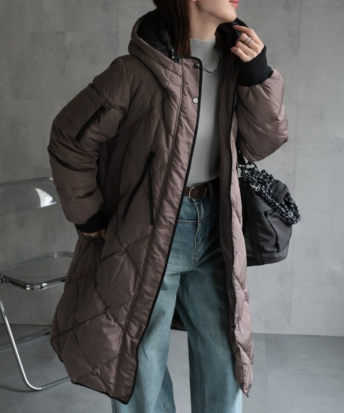 セール】＜sakishimatokyo premium＞配色使い キルティングダウン