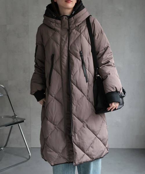 セール】＜sakishimatokyo premium＞配色使い キルティングダウン