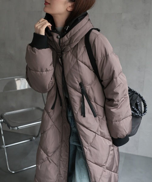 セール】＜sakishimatokyo premium＞配色使い キルティングダウン