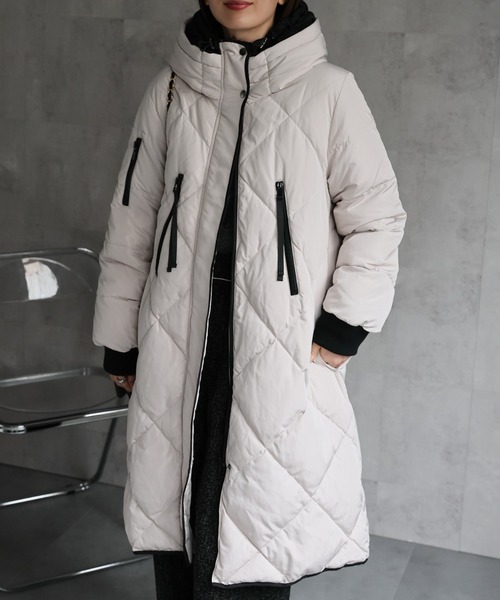 セール】＜sakishimatokyo premium＞配色使い キルティングダウン