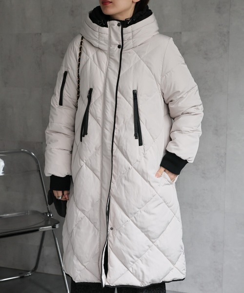 セール】＜sakishimatokyo premium＞配色使い キルティングダウン