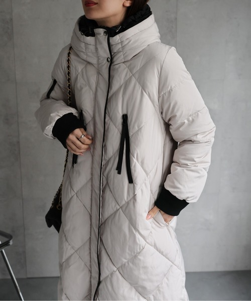 セール】＜sakishimatokyo premium＞配色使い キルティングダウン