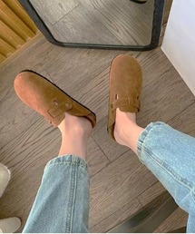 ammy.（エイミードット）の「【 ammy. / エイミードット 】 スエード調 サボサンダル（サンダル）」