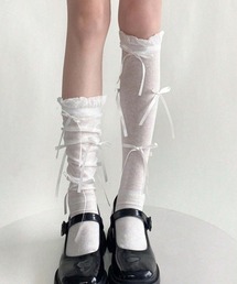 Vini（ヴィニ）の「バレエコア リボンハイソックス（ソックス/靴下）」