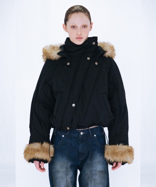 FUR HOODED PADDING JACKET(ダウンジャケット/コート FUR HOODED PADDING JACKET(ダウンジャケット/コート