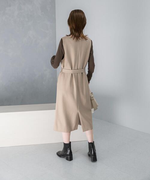 URBAN RESEARCH ROSSO WOMEN(アーバンリサーチ ロッソ)の「『UR TECH』 ジャンパーワンピース(ワンピース・レディース・ブラック/モカ/ベージュ・36/38)」の8枚目の写真