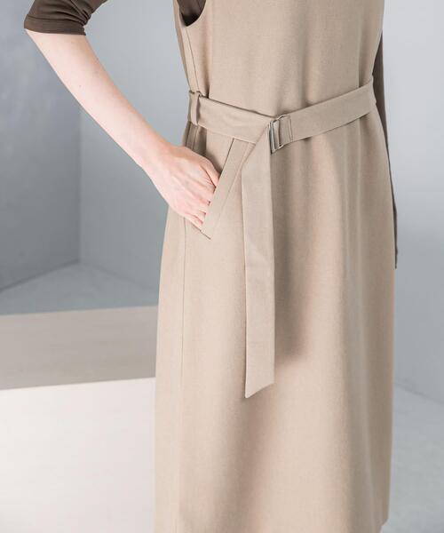 URBAN RESEARCH ROSSO WOMEN(アーバンリサーチ ロッソ)の「『UR TECH』 ジャンパーワンピース(ワンピース・レディース・ブラック/モカ/ベージュ・36/38)」の14枚目の写真