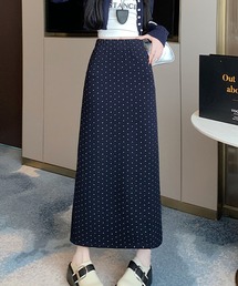 藍ドットロングスカート bsq53011.jpg