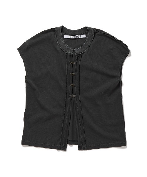 PERVERZE（パーバーズ）の「Double Stripe Top and Scarf（Tシャツ