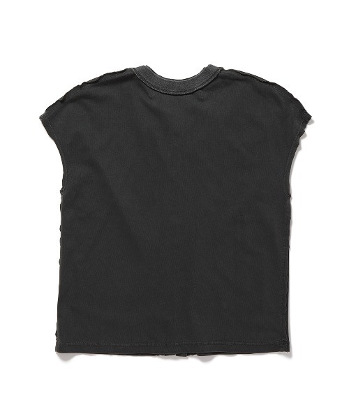 PERVERZE(パーバーズ)の「Front Lock Tee(Tシャツ/カットソー・レディース・グレー/ベージュ・FREE)」の3枚目の写真