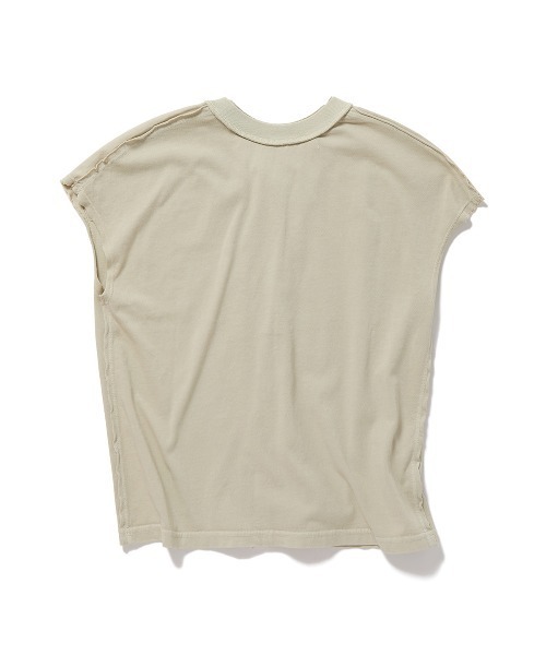 PERVERZE(パーバーズ)の「Front Lock Tee(Tシャツ/カットソー・レディース・グレー/ベージュ・FREE)」の4枚目の写真