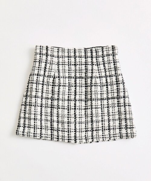 OLIVE des OLIVE（オリーブデオリーブ）の「【Belle Charme】バックリボンツイードスカート（スカート・レディース・オフホワイト/ボルドー/ブラック・FREE）」の5枚目の写真