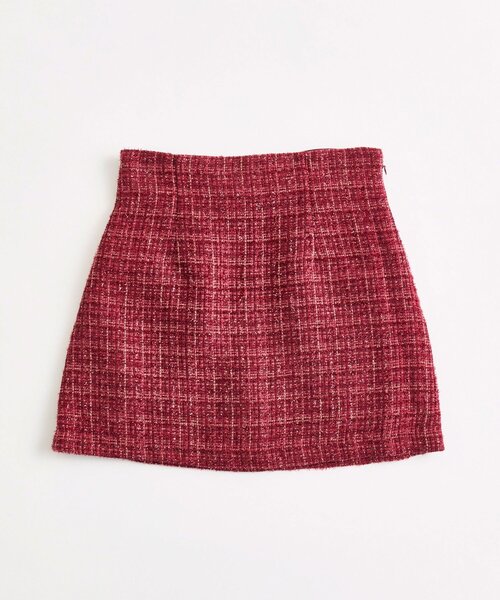OLIVE des OLIVE（オリーブデオリーブ）の「【Belle Charme】バックリボンツイードスカート（スカート・レディース・オフホワイト/ボルドー/ブラック・FREE）」の21枚目の写真