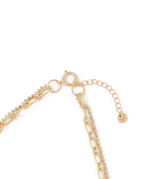 VIS（ビス）の「ラインストーンレイヤードネックレス（ネックレス・レディース・シルバー/ゴールド・FREE）」の11枚目の写真