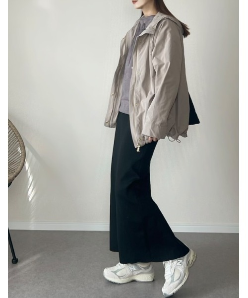 ikka(イッカ)の「【雑誌InRed12月号掲載】ライナー付き3WAYマウンテンパーカー【親子コーデ】(マウンテンパーカー・レディース・チェリーレッド/ベージュ/ネイビー/カーキ・M/L/S)」の6枚目の写真