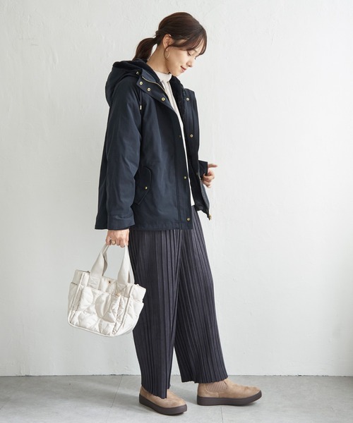 ikka(イッカ)の「【雑誌InRed12月号掲載】ライナー付き3WAYマウンテンパーカー【親子コーデ】(マウンテンパーカー・レディース・チェリーレッド/ベージュ/ネイビー/カーキ・M/L/S)」の16枚目の写真