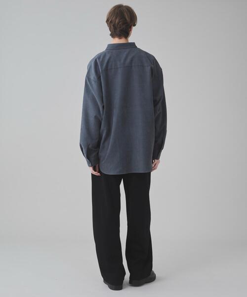 BROWNY（ブラウニー）の「BROWNY/フィブリルワンポイントBIGロングスリーブシャツ（シャツ/ブラウス・メンズ・サックスブルー/ライトベージュ/チャコールグレー・MEDIUM/LARGE）」の18枚目の写真