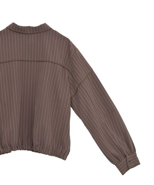 GARAGE OF GOOD CLOTHING(ガレージオブグッドクロージング)の「ピンストライプハーフZIPプルオーバー(シャツ/ブラウス・レディース・ベージュ/ブラウン/グレー・FREE)」の5枚目の写真