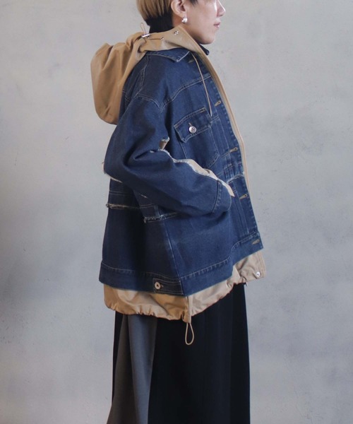 セール】BIZCREEKフードブルゾン（デニムジャケット）｜BIZ CREEK