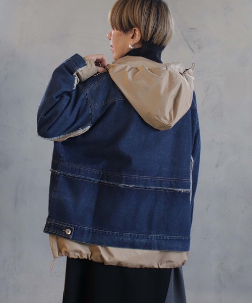 BIZCREEKフードブルゾン（デニムジャケット）｜BIZ CREEK（ビズ