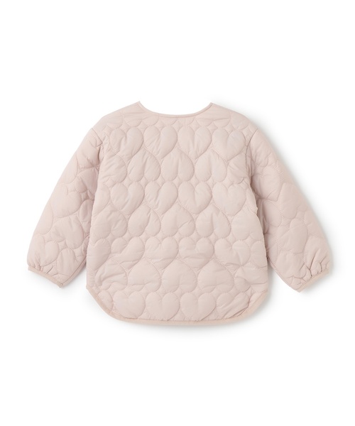 petit main（プティマイン）の「【リンク】ハートキルティングジャケット(キッズサイズ)（ブルゾン・キッズ・ブラック/モカ/ライトピンク/アイボリー・90cm/120cm/110cm/100cm/130cm/80ｃｍ）」の13枚目の写真