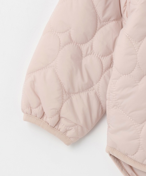 petit main（プティマイン）の「【リンク】ハートキルティングジャケット(キッズサイズ)（ブルゾン・キッズ・ブラック/モカ/ライトピンク/アイボリー・90cm/120cm/110cm/100cm/130cm/80ｃｍ）」の15枚目の写真