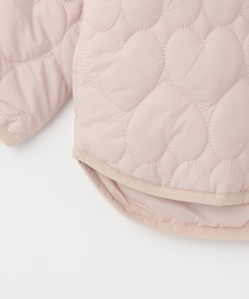 petit main（プティマイン）の「【リンク】ハートキルティングジャケット(キッズサイズ)（ブルゾン・キッズ・ブラック/モカ/ライトピンク/アイボリー・90cm/120cm/110cm/100cm/130cm/80ｃｍ）」の17枚目の写真