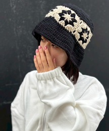 ARCADE（アーケード）の「クロシェフラワーデザインニットバケットハット（ハット）」